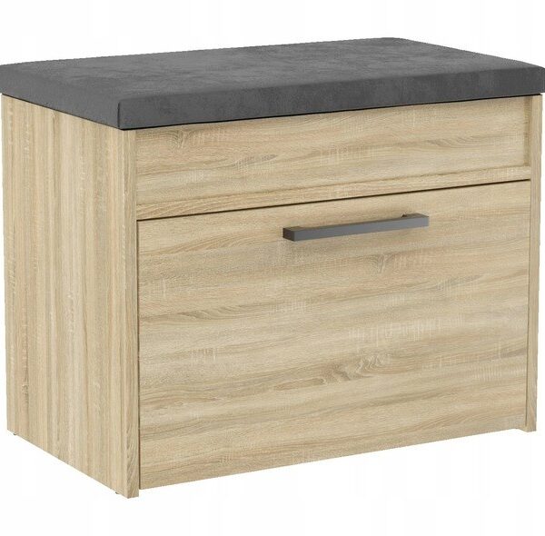 Ξύλινη Παπουτσοθήκη Parma Mini με 1 Ράφι Sonoma 60x35x49cm