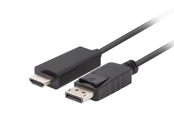 Lanberg Cable DisplayPort male - HDMI male 1.8m Μαύρο (CA-DPHD-11CC-0018-BK)