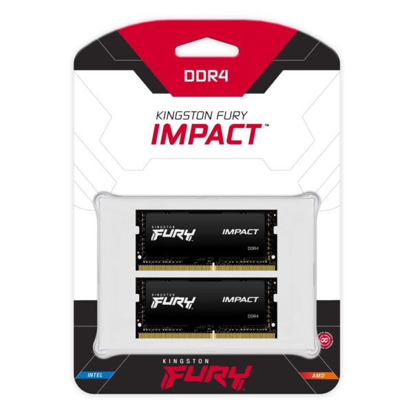 Kingston Fury Impact 64GB DDR4 με 2 Modules (2x32GB)