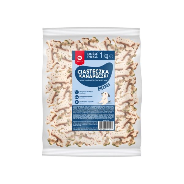 Maced Cube Mini Mix Μπισκότο για Κουτάβια με Πουλερικά 1kg