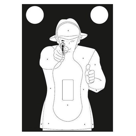TS-9 silhouette shooting targets  Frenchman - set of 50