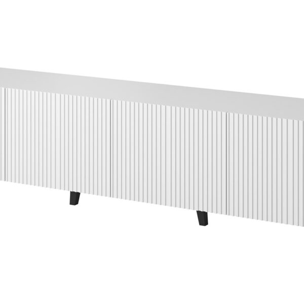 Ξύλινο Έπιπλο Τηλεόρασης Pafos White Μ200xΠ40xΥ52cm