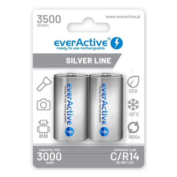everActive Silver Line C 3500mAh 1.2V 2τμχ