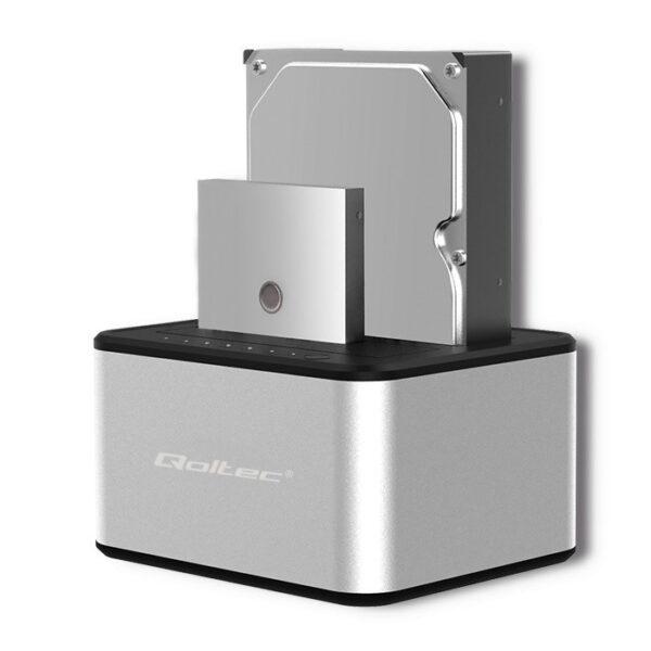 Qoltec 5316 Docking Station για 2 Σκληρούς Δίσκους SATA 3.5" / 2.5" με σύνδεση USB 3.0 (50316)