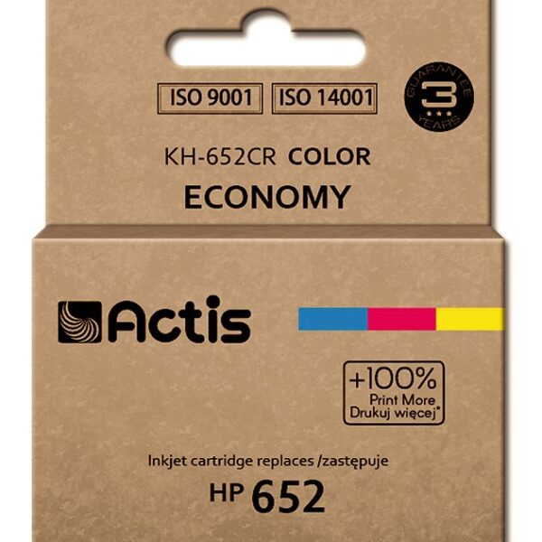 Actis Συμβατό Μελάνι Εκτυπωτή InkJet HP 652 F6V24AE 15ml Πολλαπλό (Color)
