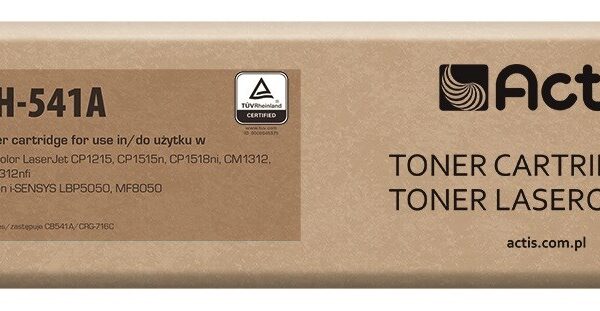Actis Συμβατό Toner για Laser Εκτυπωτή HP 125A CB541A 1500 Σελίδων Κυανό