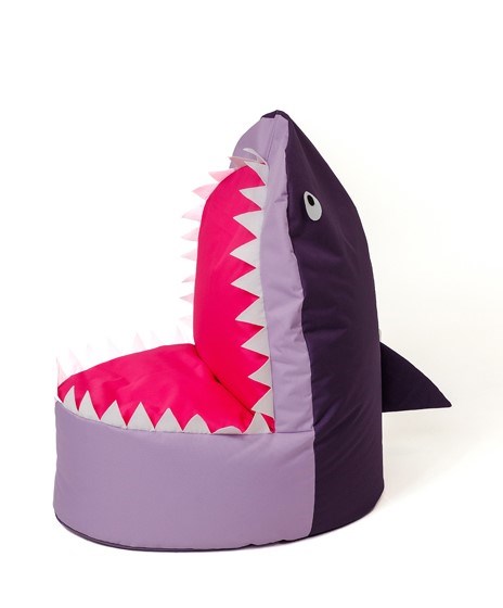 Sako bag pouffe Shark purple-light purple XXL 100 x 60 cm