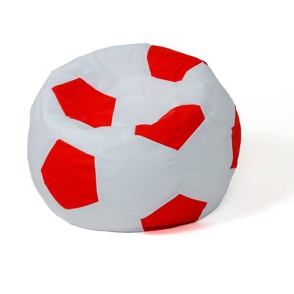 Sako bag pouf Ball white-red L 80 cm