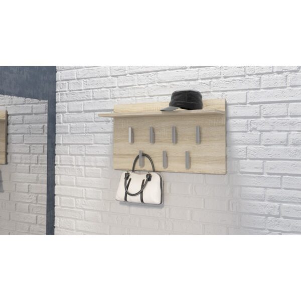 Topeshop Κρεμάστρα Τοίχου Ξύλινη 70x18cm