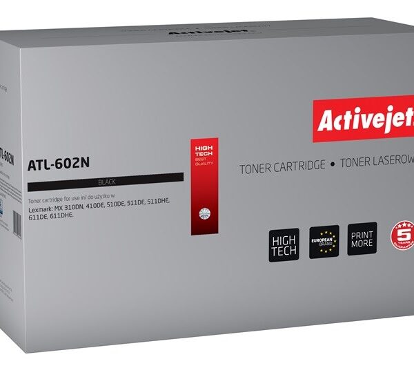 Active Jet Συμβατό Toner για Laser Εκτυπωτή Lexmark 60F2H00 10000 Σελίδων Μαύρο