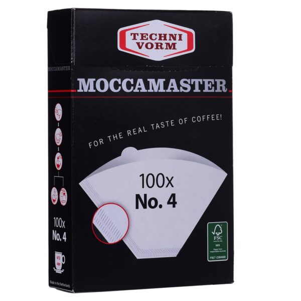 Moccamaster 100 Φίλτρα Καφέ No4 Χάρτινα
