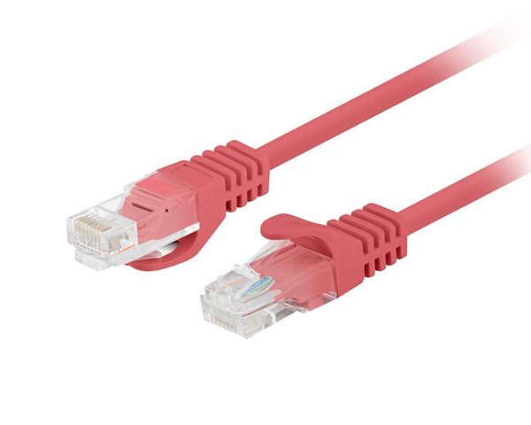 Lanberg U/UTP Cat.6 Καλώδιο Δικτύου Ethernet 1m Κόκκινο 10τμχ