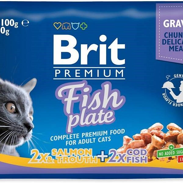 Brit Premium Fish Plate 4x100gr