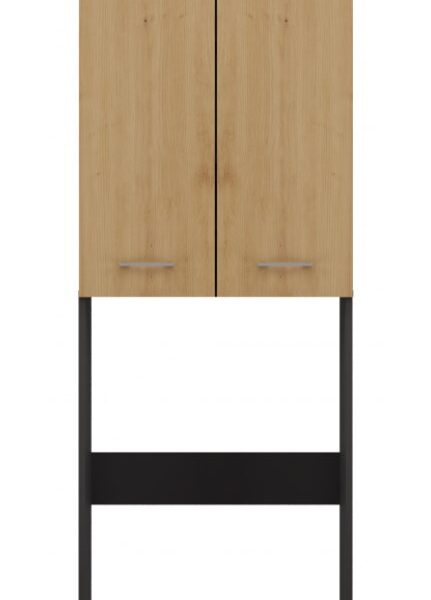 Topeshop Ντουλάπι Μπάνιου Μ64xΒ30xΥ180cm Γκρι