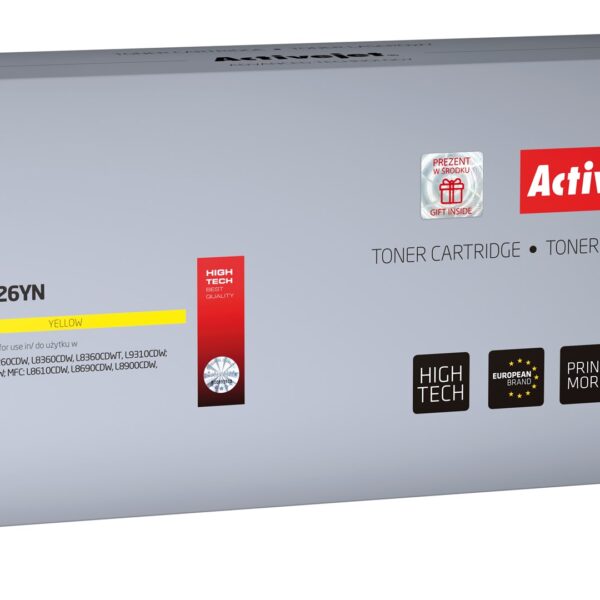 Active Jet Συμβατό Toner για Laser Εκτυπωτή Brother TN-426Y 6500 Σελίδων Κίτρινο