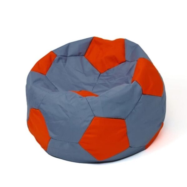Soccer Sako bag pouffe grey-red XXL 140 cm