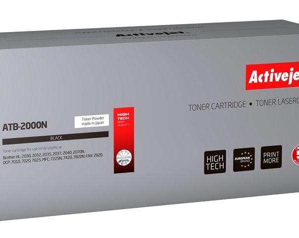 Active Jet Συμβατό Toner για Laser Εκτυπωτή Brother TN-2000BK 2500 Σελίδων Μαύρο