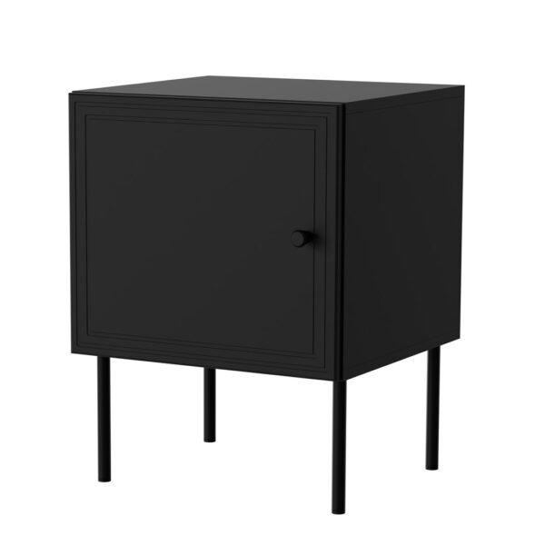 Cama Bedside table 2 pcs PALAZZO BIS 45x39xH59 mat black