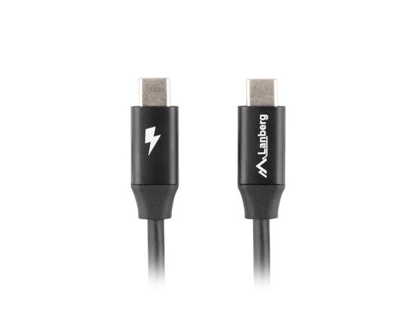 Lanberg USB 2.0 USB-C male - USB-C 60W 1m (CA-CMCM-40CU-0010-BK)
