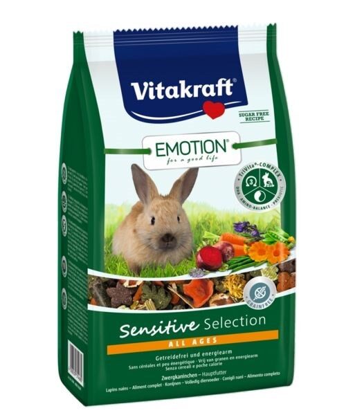 Vitakraft Τροφή για Κουνέλι με Δημητριακά Emotion 600gr