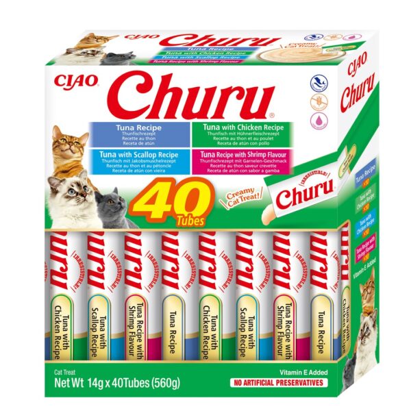 Inaba Churu Variety Box Tuna Cat Treats 40 X 14g