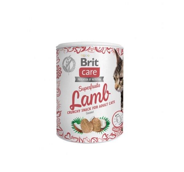 Brit Care Superfruit Λιχουδιές Σνακ με Αρνί για Ενήλικες Γάτες 100gr