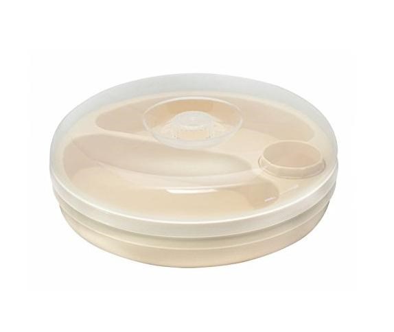 Plate keeping warm with a lid
