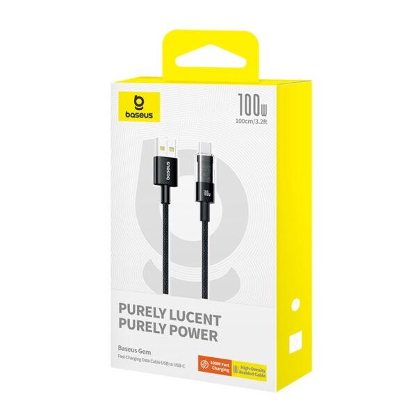 Baseus Gem USB 2.0 USB-C male - USB-A 100W 1m (P10373002111-00)