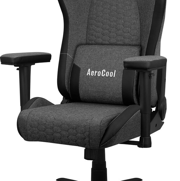 Aerocool Crown AeroWeave Υφασμάτινη με Ρυθμιζόμενα Μπράτσα Ash Black