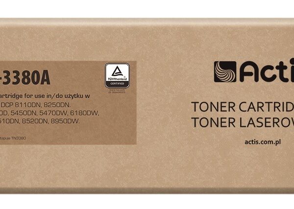 Actis Συμβατό Toner για Laser Εκτυπωτή Brother TN-3380 8000 Σελίδων Μαύρο