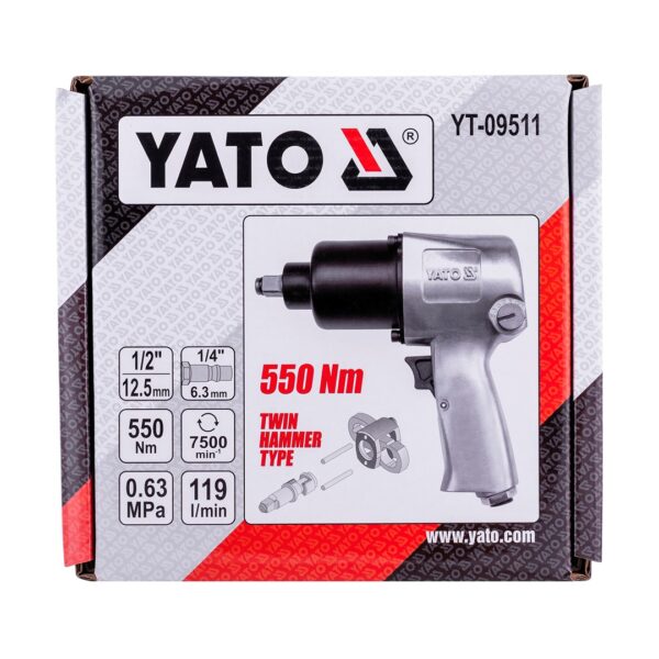 Yato YT-09511 Αερόκλειδο 1/2" με Μέγιστη Ροπή 56kgm