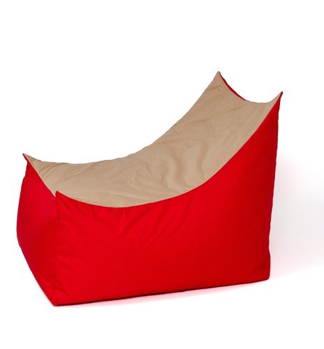 Tron red-beige Sako bag pouffe XXL 140 x 90 cm