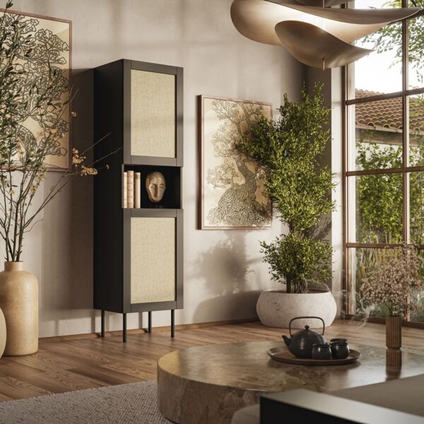 Στήλη Κουζίνας Black 50x39.5x190εκ.