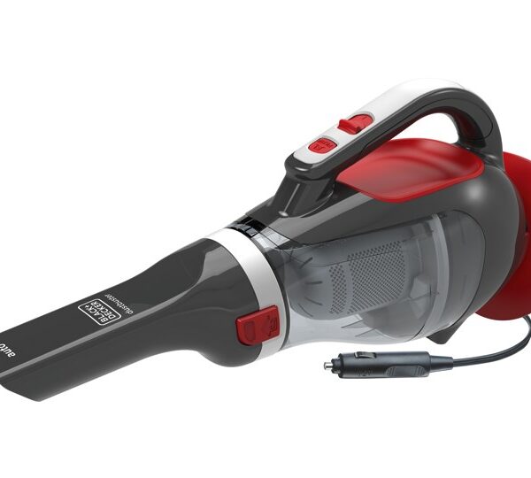 Black & Decker Auto Dustbuster Σκουπάκι Αυτοκινήτου Στερεών με Ισχύ 12W & Καλώδιο Αναπτήρα 12V Gray, Red