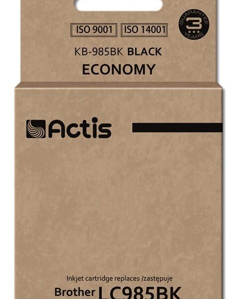 Actis Συμβατό Μελάνι Εκτυπωτή InkJet Brother LC985BK 28.5ml Μαύρο