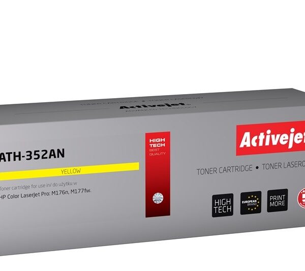 Active Jet Συμβατό Toner για Laser Εκτυπωτή HP 130A CF352A 1100 Σελίδων Κίτρινο