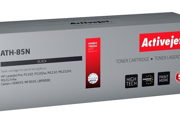 Active Jet Συμβατό Toner για Laser Εκτυπωτή HP 85A CE285A / Canon CRG-725 2000 Σελίδων Μαύρο