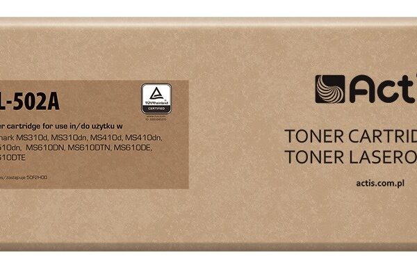 Actis Συμβατό Toner για Laser Εκτυπωτή Lexmark 5000 Σελίδων Μαύρο