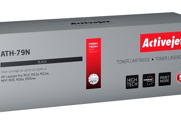 Active Jet Συμβατό Toner για Laser Εκτυπωτή HP 79A CF279A 2000 Σελίδων Μαύρο