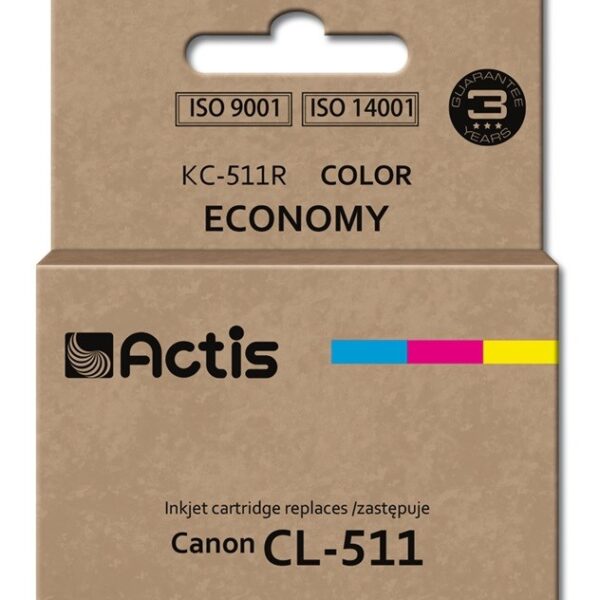 Actis Συμβατό Μελάνι Εκτυπωτή InkJet Canon CL-511 12ml Πολλαπλό (Color)