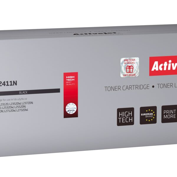 Active Jet Συμβατό Toner για Laser Εκτυπωτή Brother TN-2411BK Μαύρο
