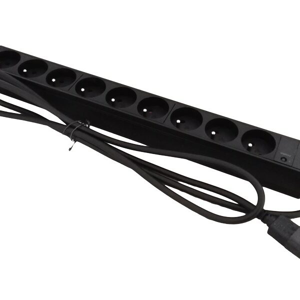 Alantec Πολύπριζο Rack PZ09U 1.8 m 9 AC outlet(s) Indoor Black