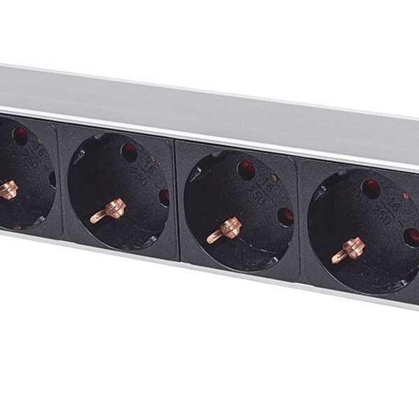 Intellinet Πολύπριζο Rack 19" με 8 Sockets Μαύρο