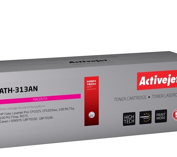 Active Jet Συμβατό Toner για Laser Εκτυπωτή HP 126A CE313A / Canon CRG-729M 1000 Σελίδων Ματζέντα