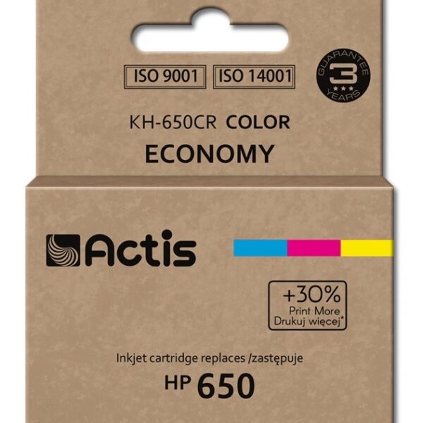 Actis Συμβατό Μελάνι Εκτυπωτή InkJet HP 650 CZ102AE 18ml Πολλαπλό (Color)