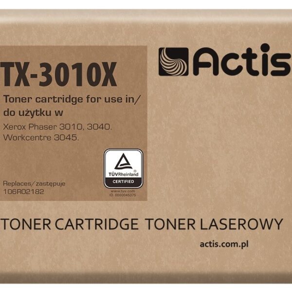 Actis Συμβατό Toner για Laser Εκτυπωτή Xerox 106R02182 2300 Σελίδων Μαύρο