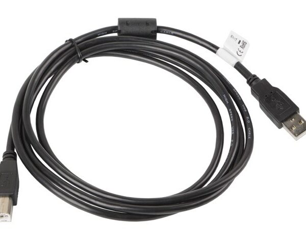 Lanberg USB 2.0 Cable USB-A male - USB-B male 1.8m (CA-USBA-11CC-0018-BK)
