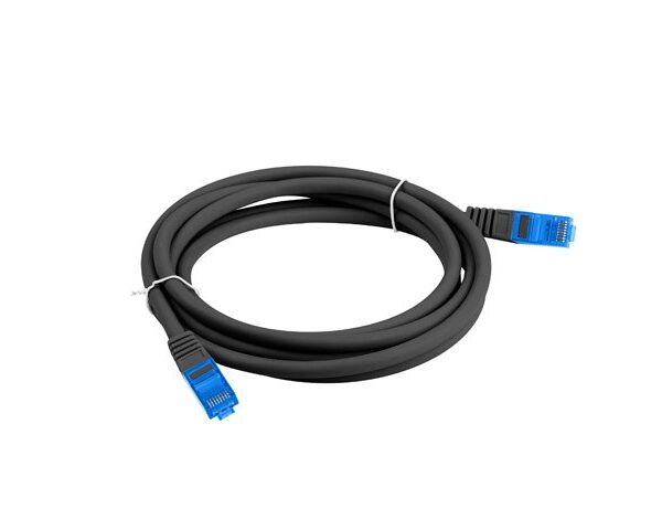 Lanberg S/FTP Cat.6a Καλώδιο Δικτύου Ethernet 3m Μαύρο