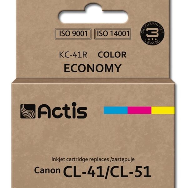 Actis Συμβατό Μελάνι Εκτυπωτή InkJet Canon CL-41/CL-51 18ml Πολλαπλό (Color)