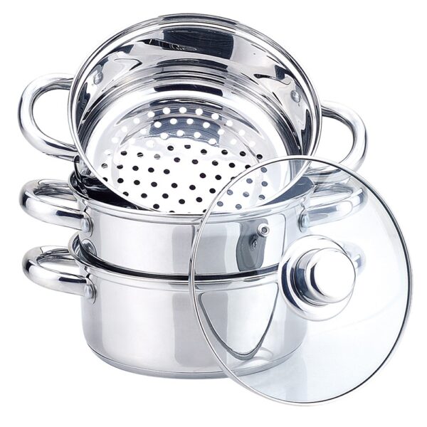 Maestro Steaming Pot Βαθιά Ανοξείδωτη Κατσαρόλα 3lt / 20cm